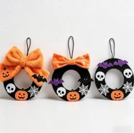 Halloween Basket with Skirt & Bows